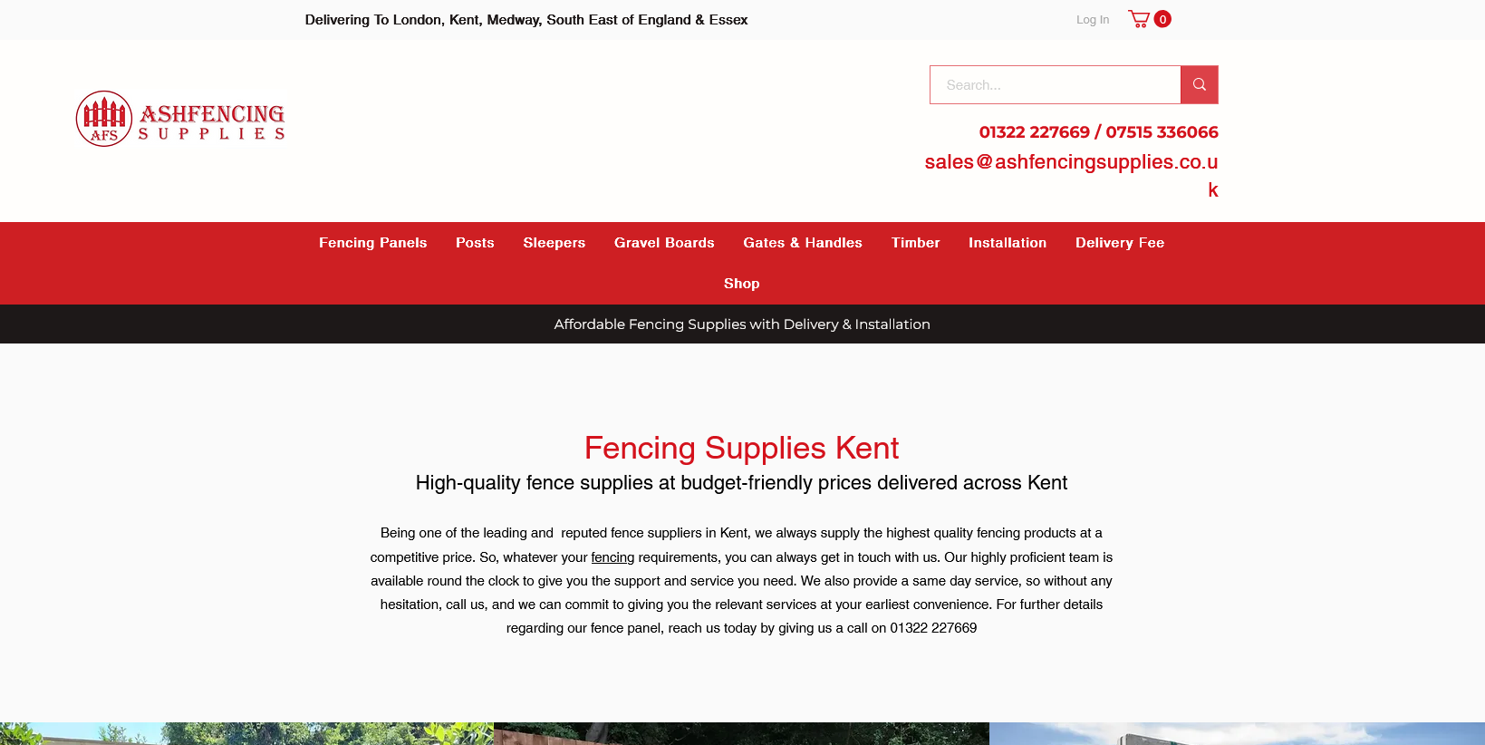 Ash Fencing Supplies Ltd Website