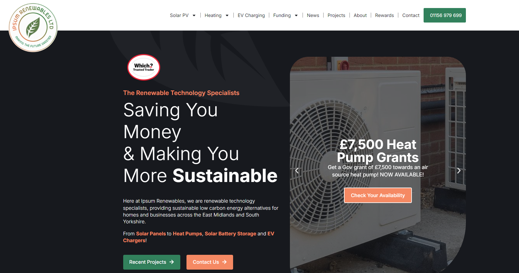 Ipsum Renewables Ltd Website