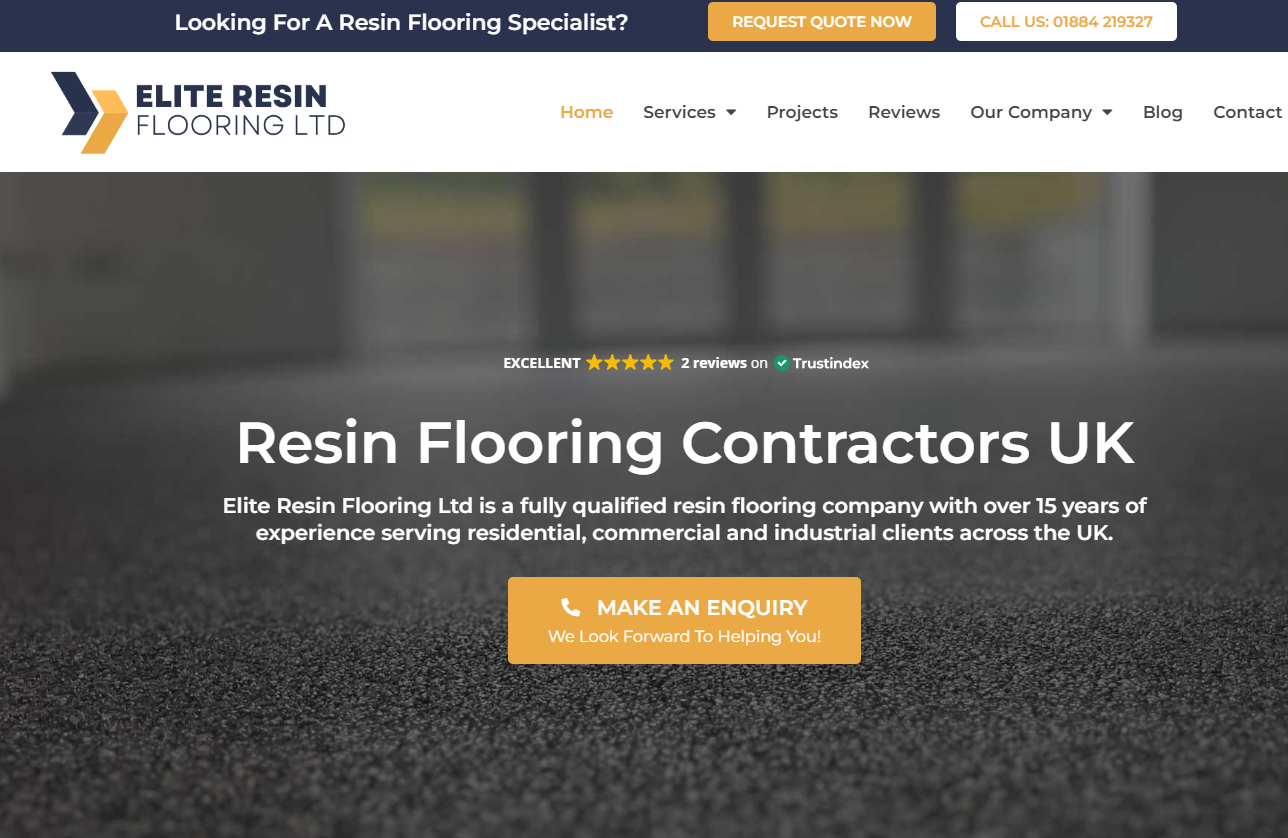 Elite Resin Flooring Ltd Website