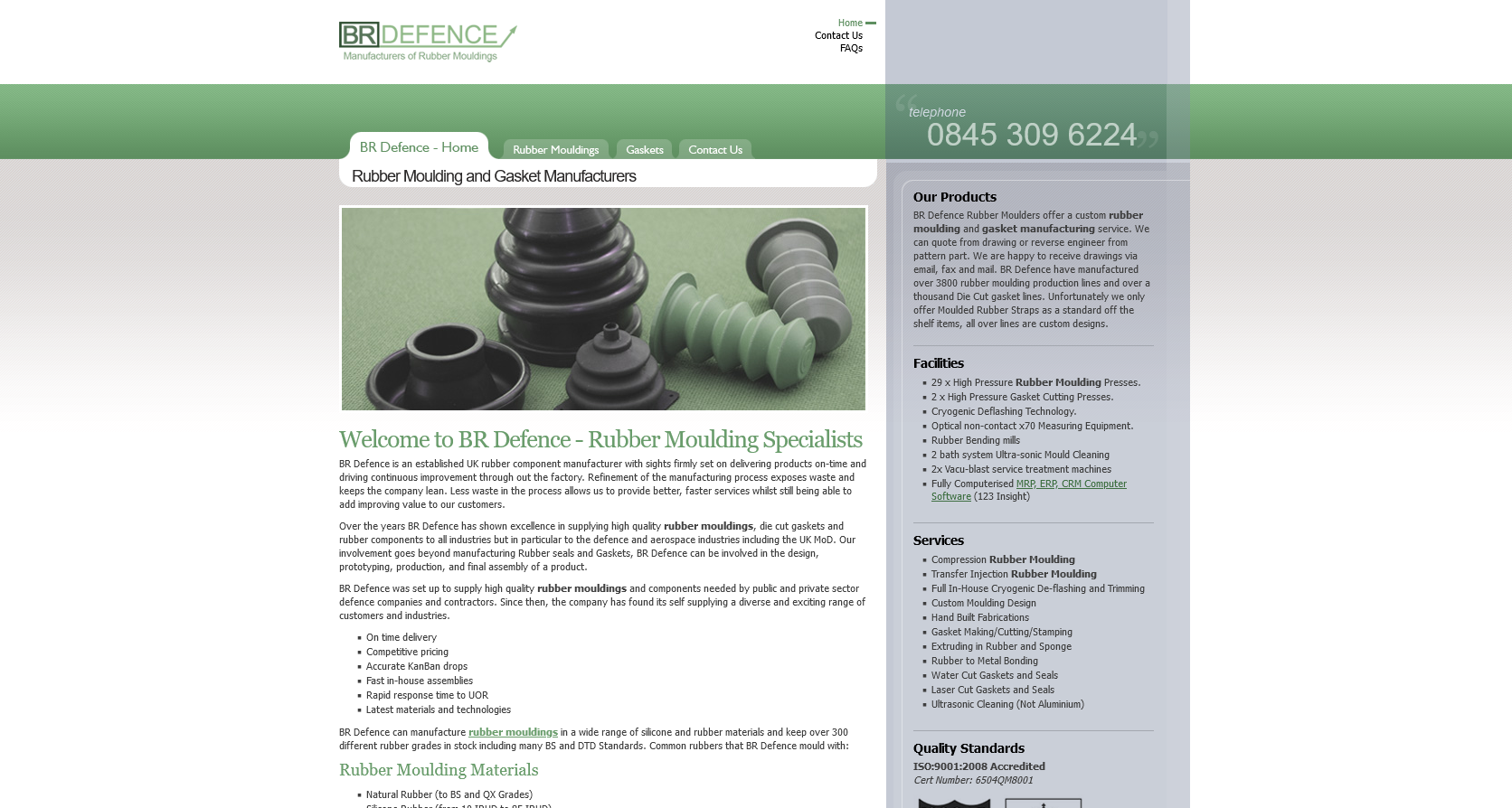 BR Defence (Rubber Manufacturers) Website