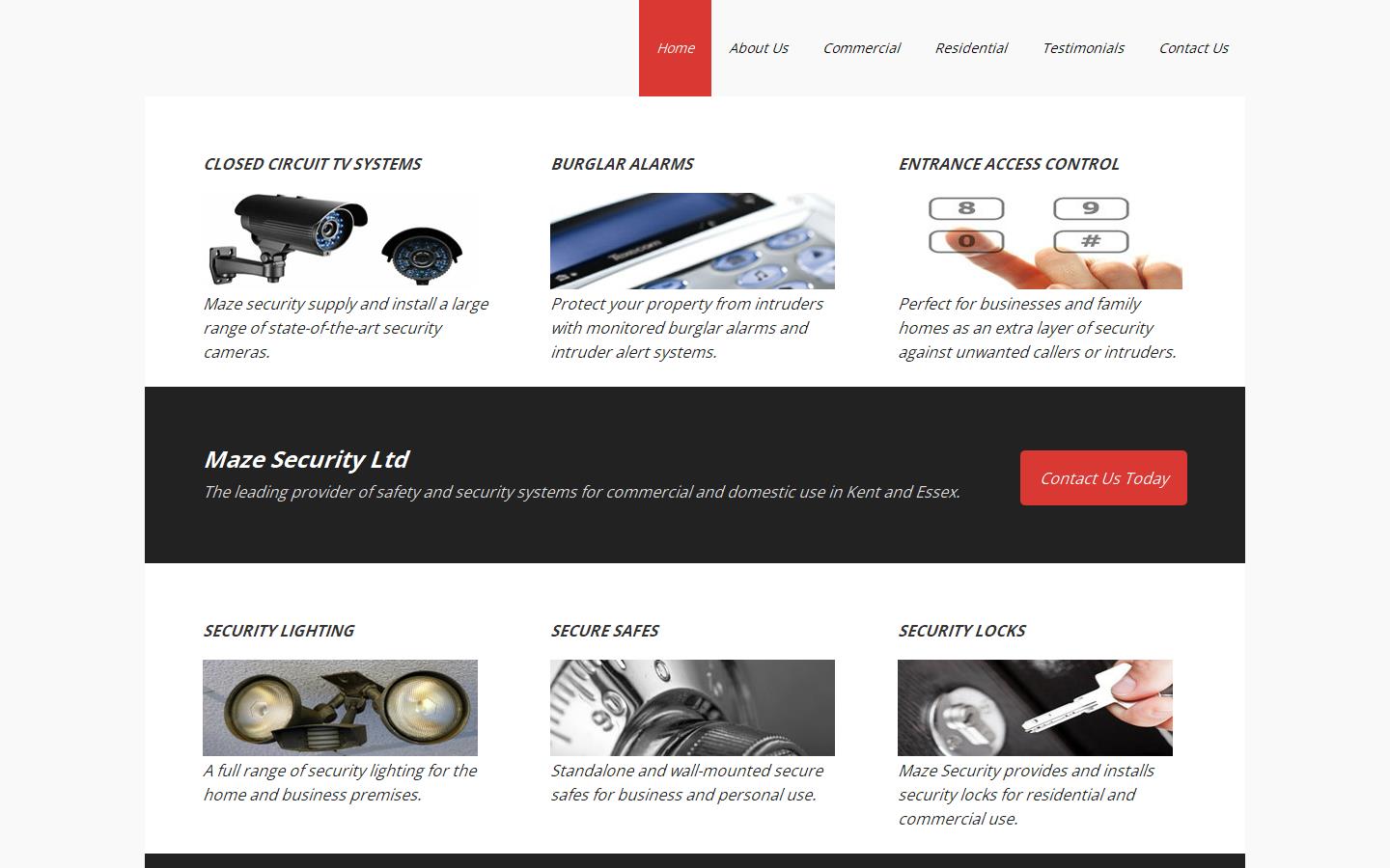 Maze Security Ltd Website