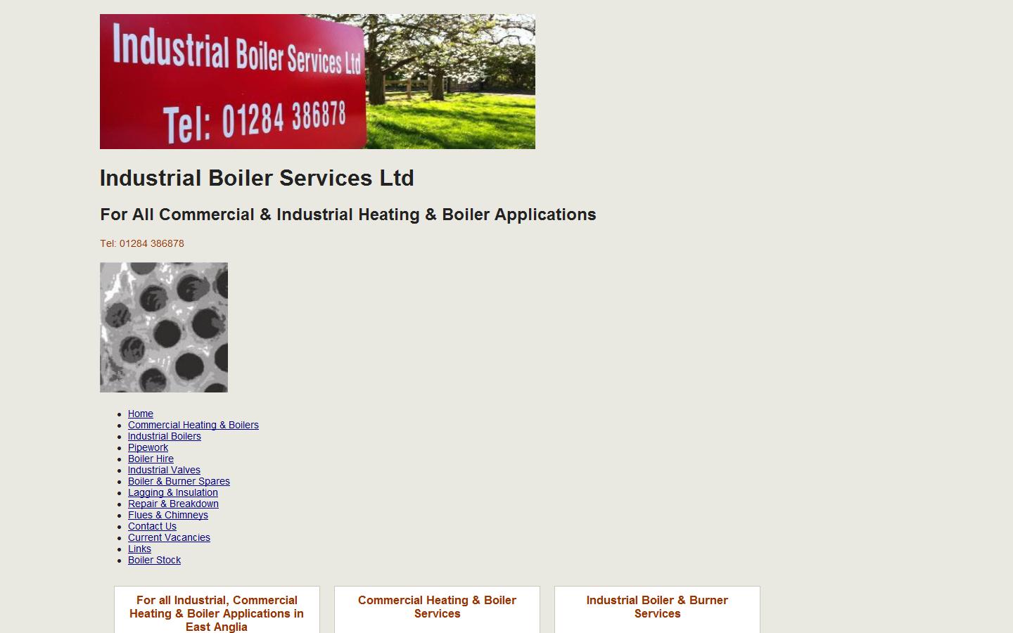 Industrial Boiler Services (UK) Ltd Website