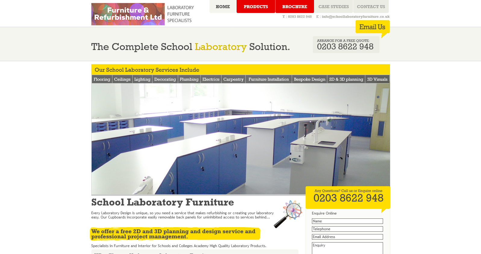 School Laboratory Furniture Website