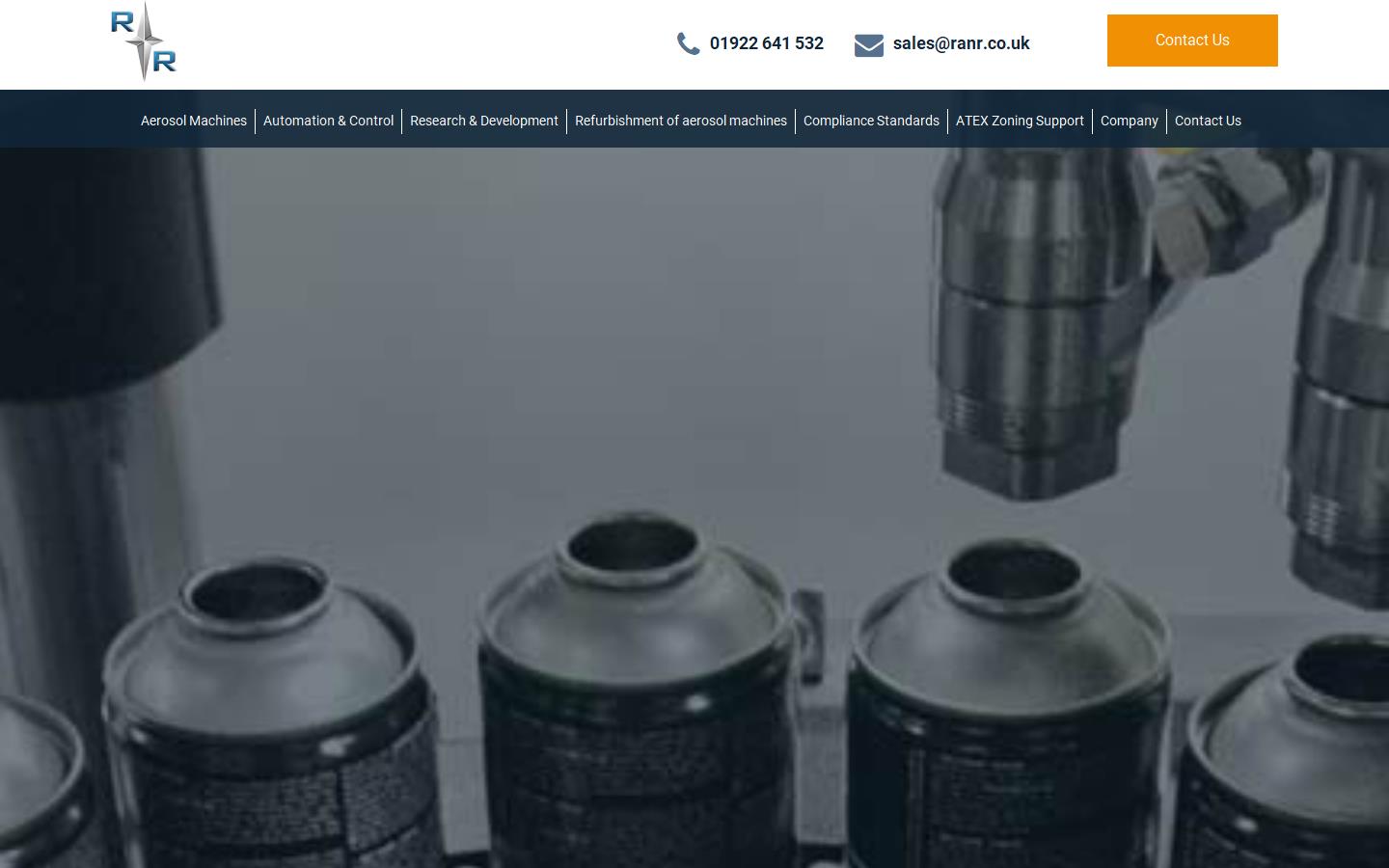 R & R Aerosol Systems Ltd Website