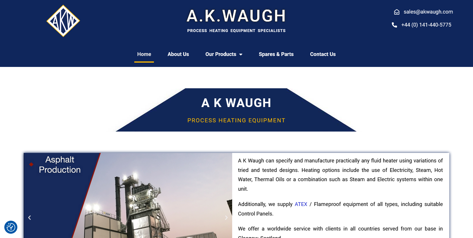 AK Waugh Ltd Website