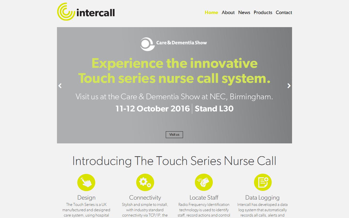 Intercall Nursecall Systems Website