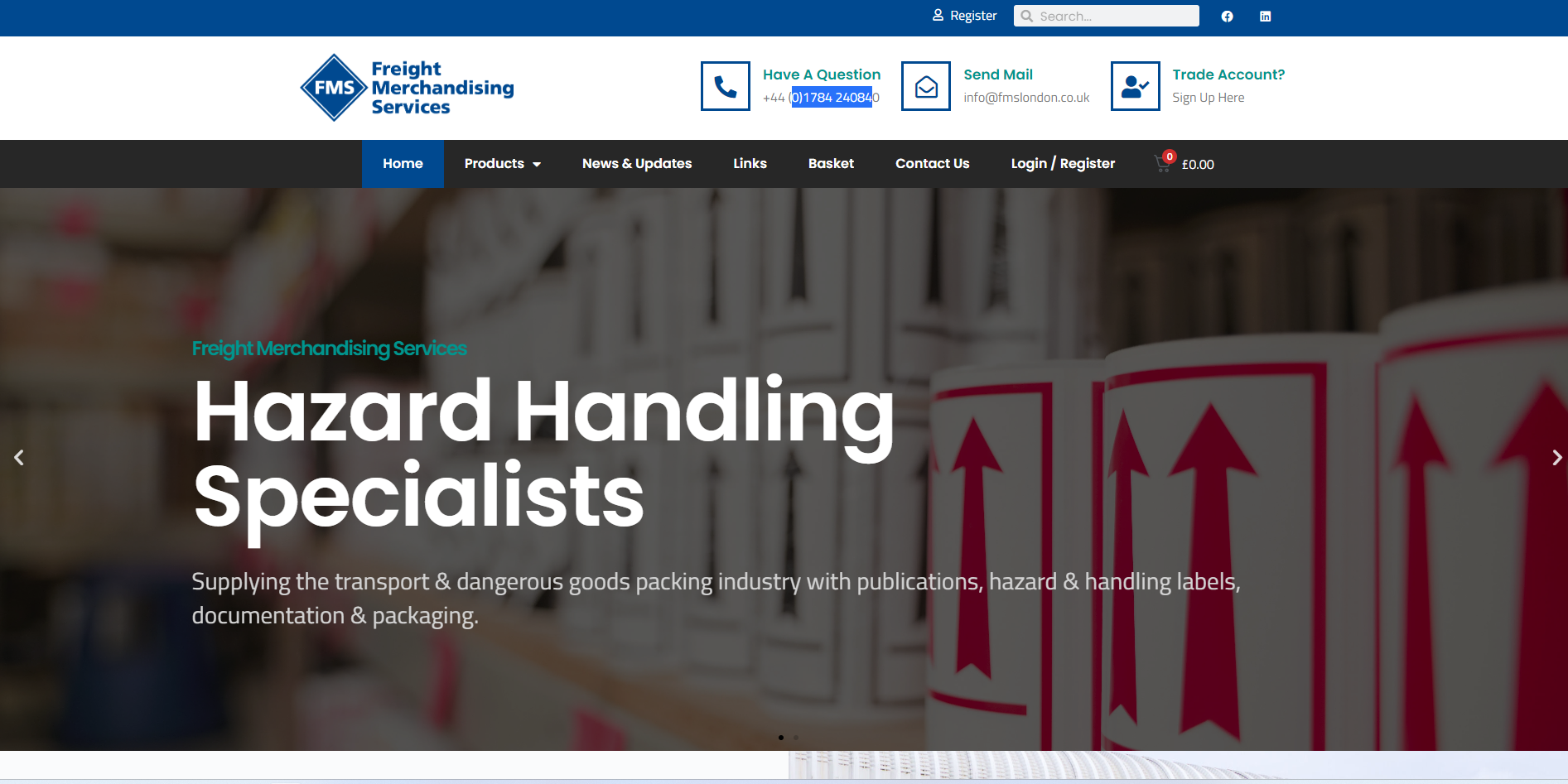 Freight Merchandising Services Website