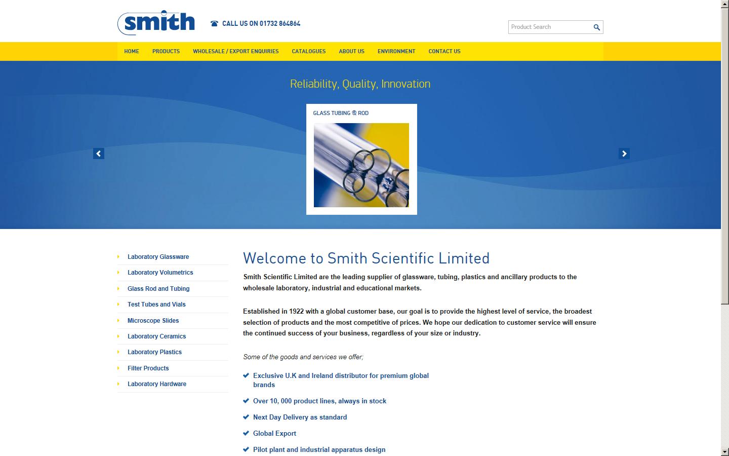 Smith Scientific Website