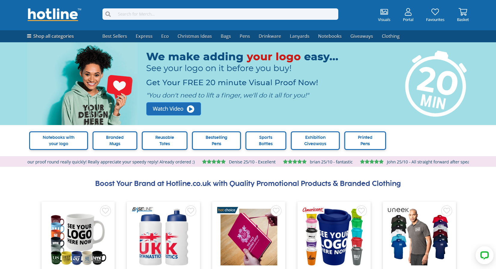 Hotline Promotional Products Website