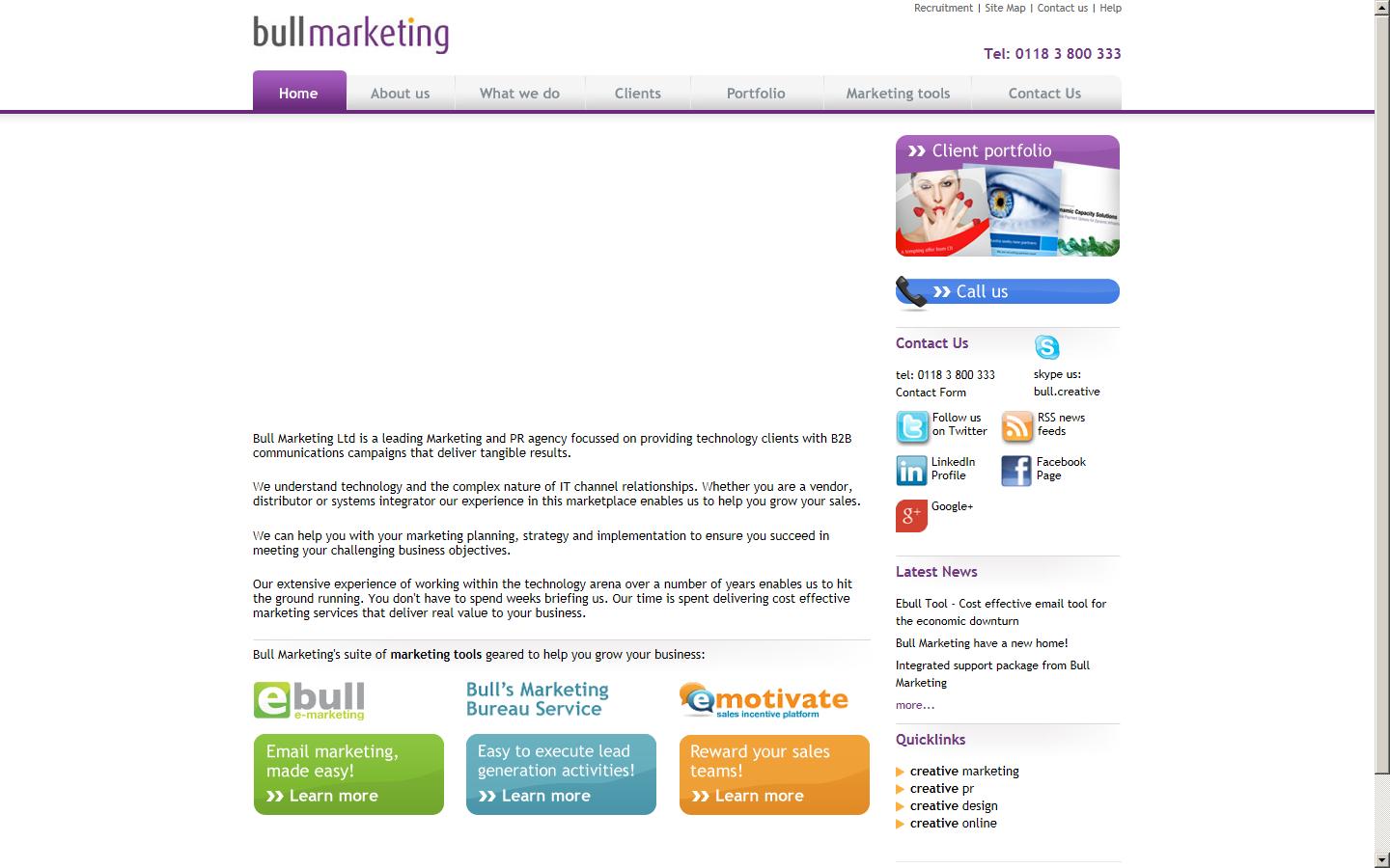 Bull Creative Ltd Website