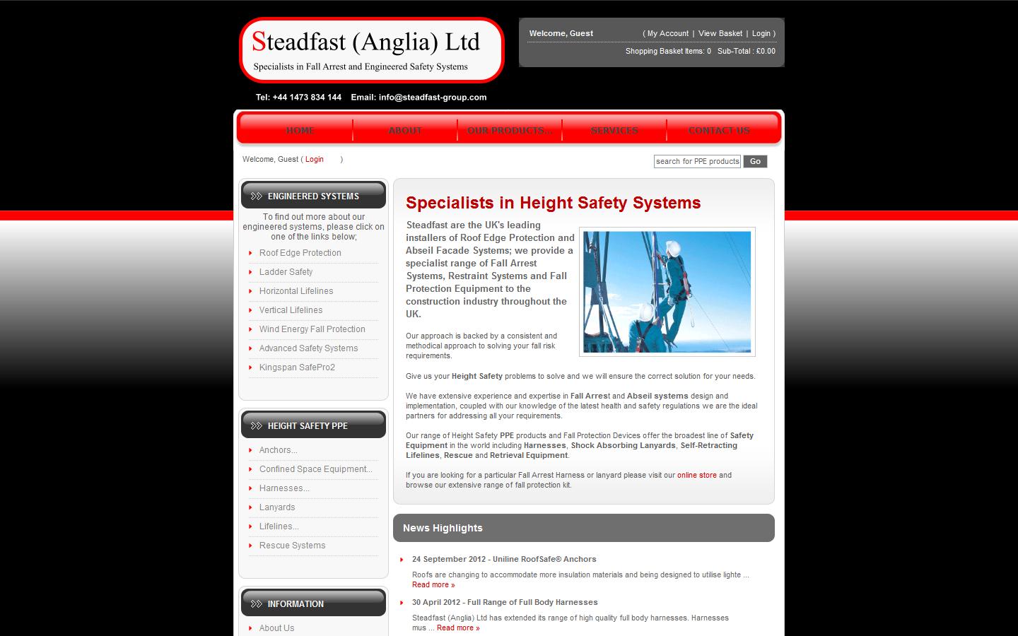 Steadfast (Anglia) Ltd Website