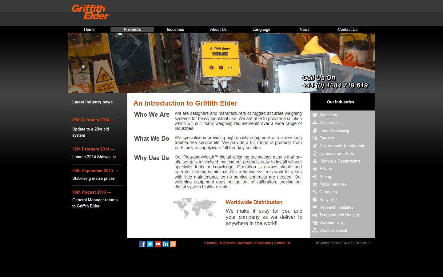 Griffith Elder & Co. Ltd Website