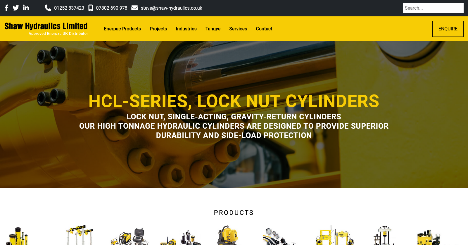 Shaw Hydraulics Ltd Website