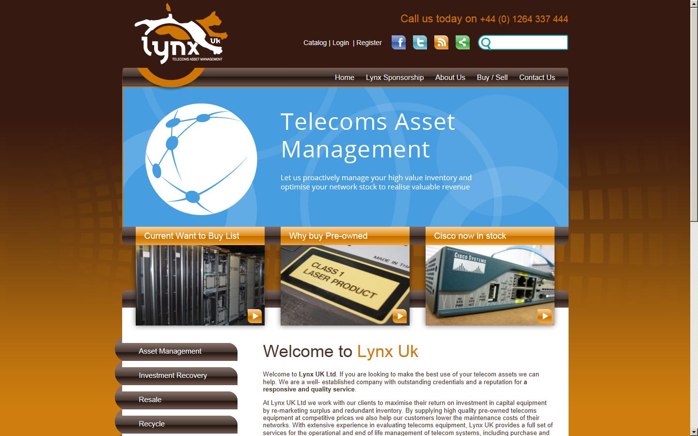 Lynx UK Ltd Website