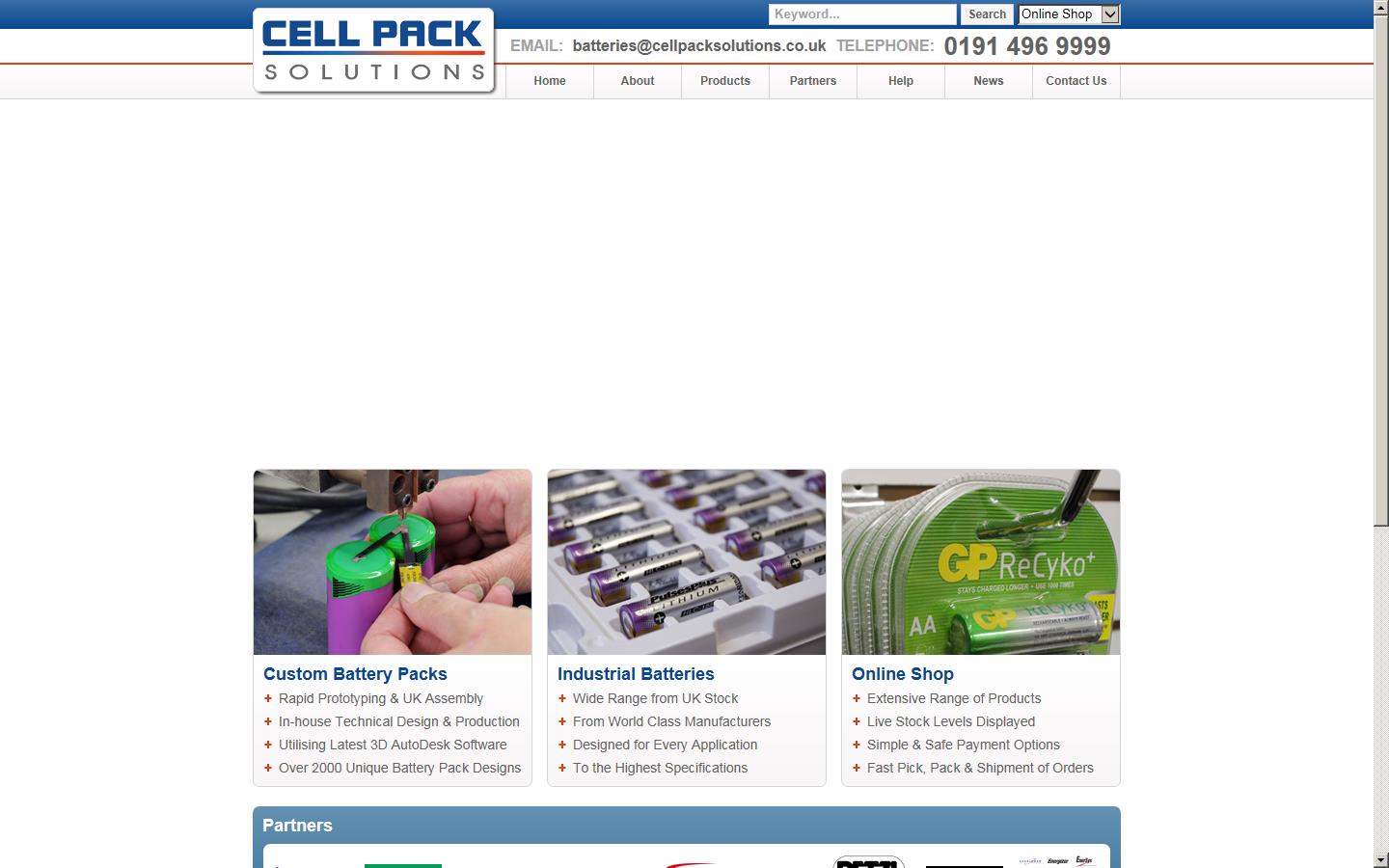 Cell Pack Solutions Ltd Website