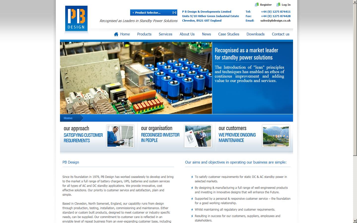 PB Design & Developments Ltd Website