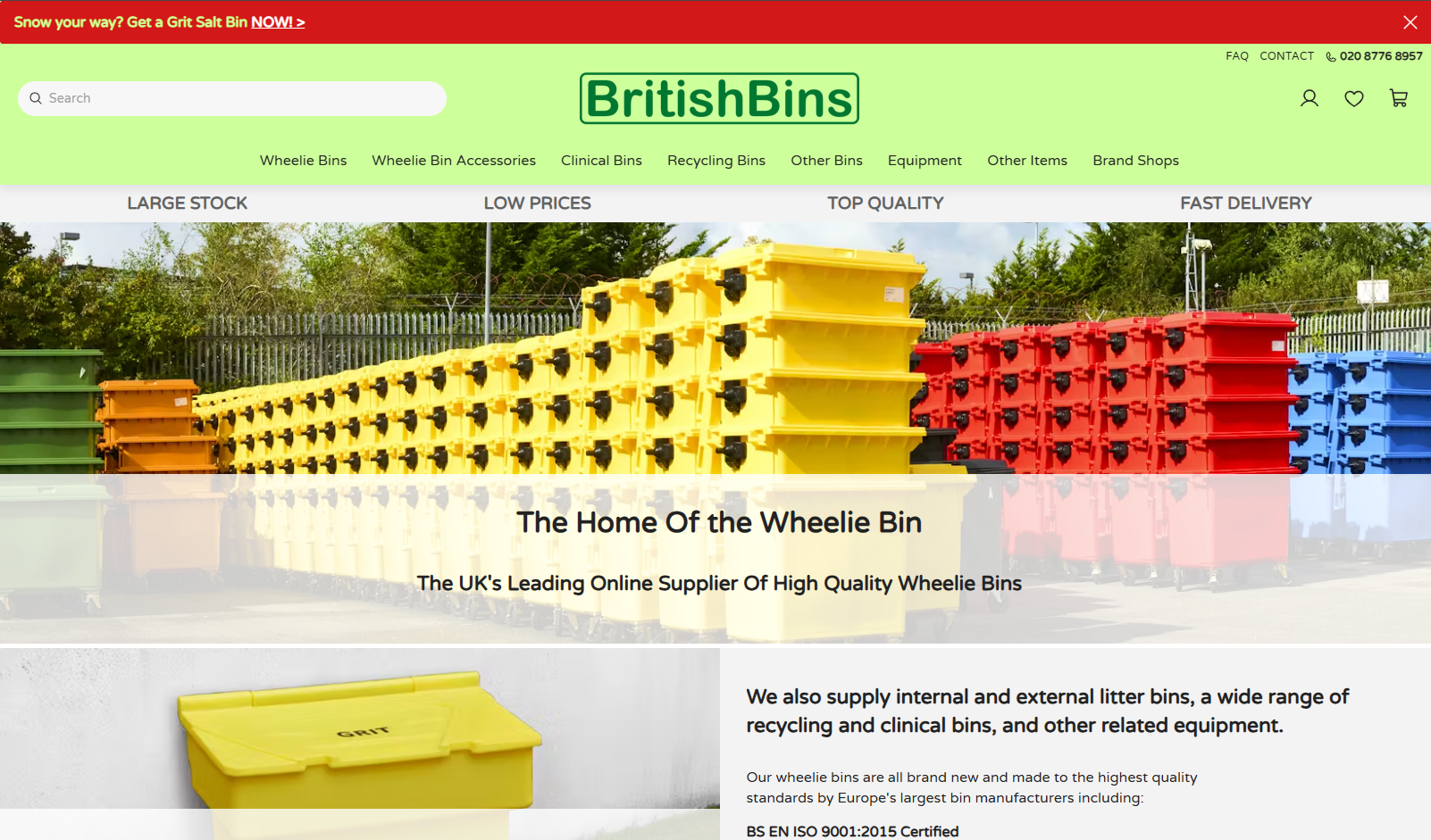 BritishBins Ltd Website