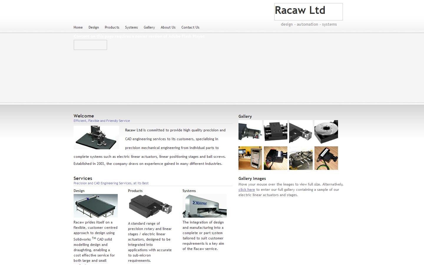 Racaw Ltd Website