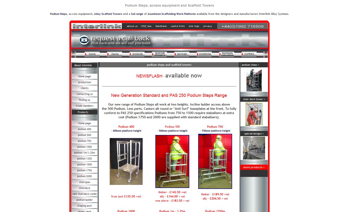 Interlink Alloy Systems Ltd Website