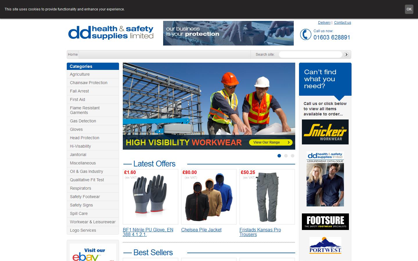 DD Health & Safety Supplies Ltd Website