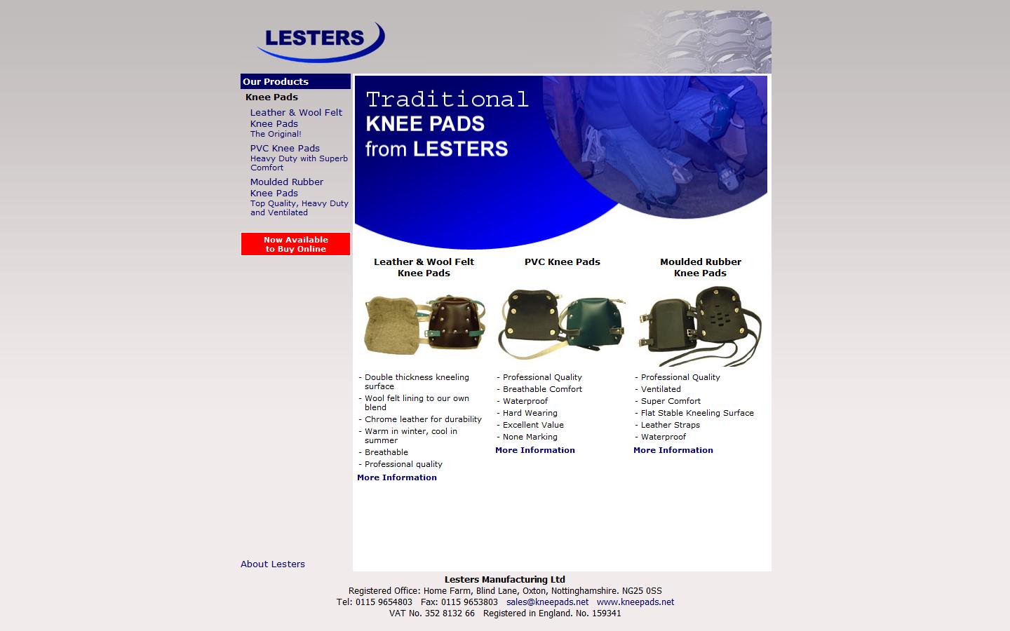 Lesters (Manufacturing) Ltd Website