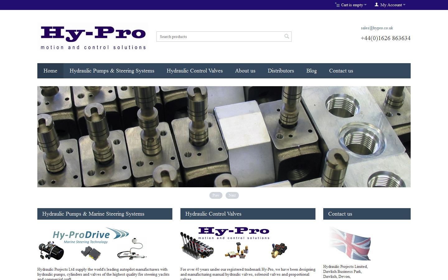 HyPro - Hydraulic Projects Ltd Website