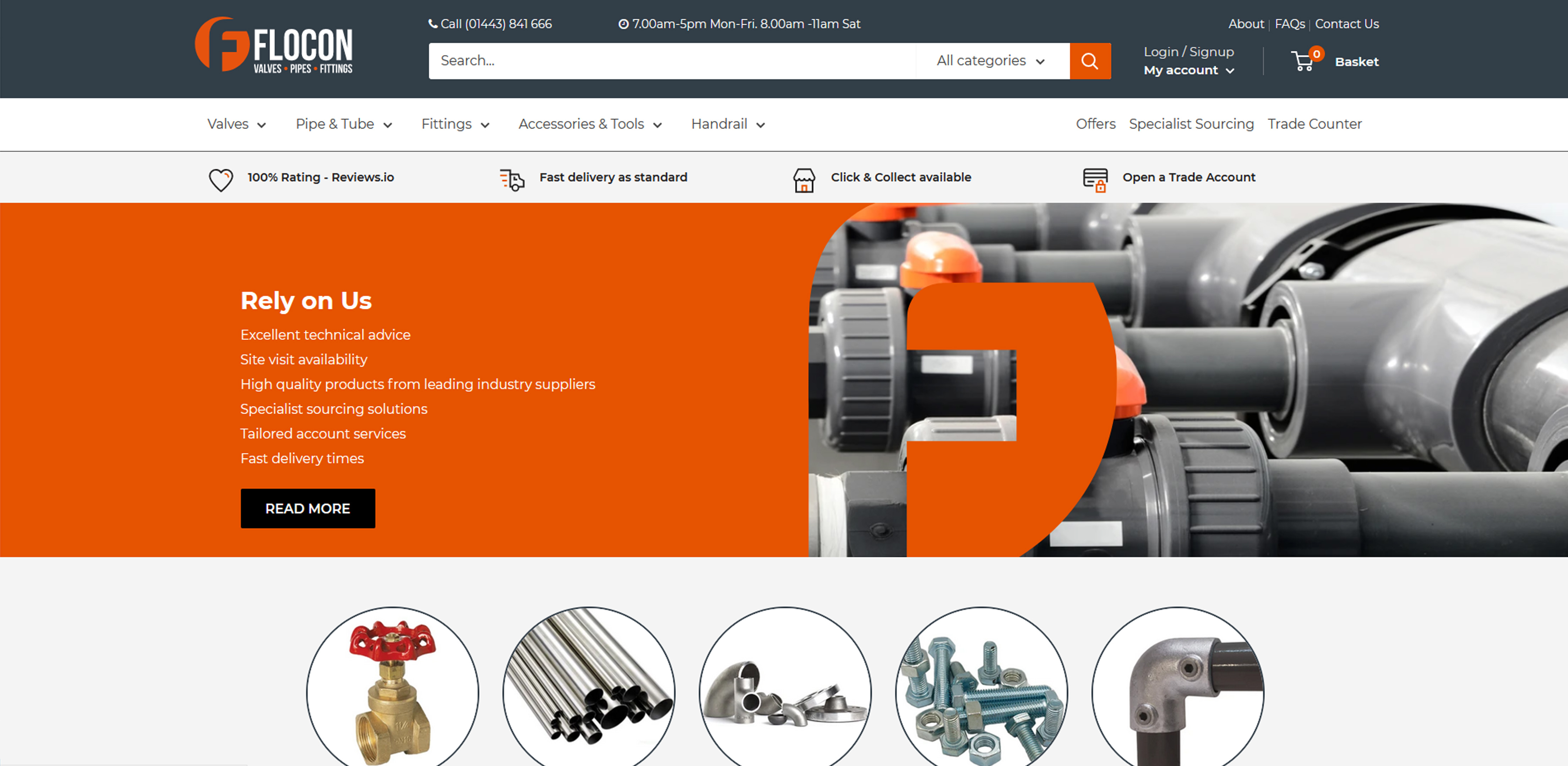 Flocon Valves & Fittings Website