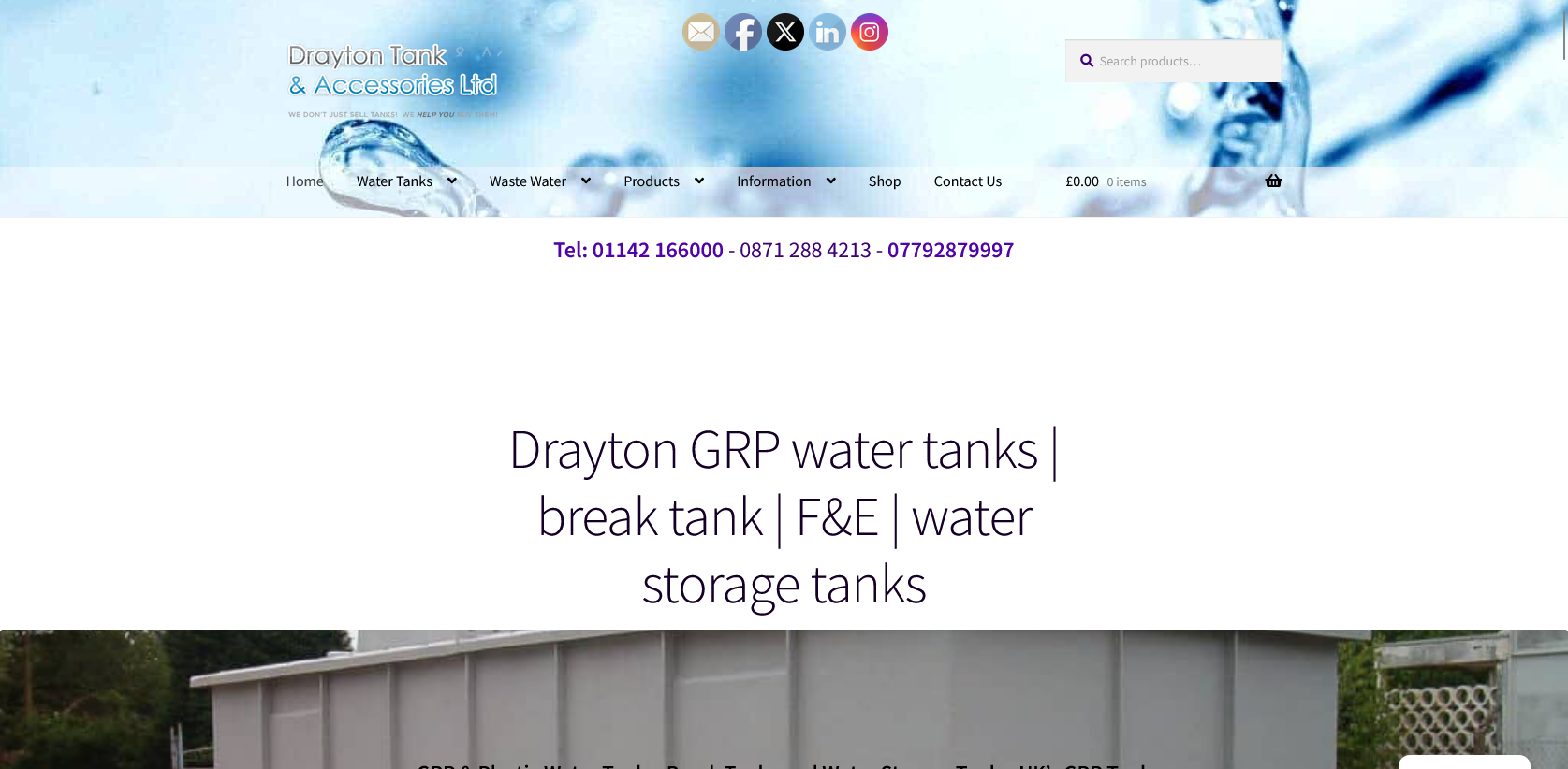 Drayton Tank & Accessories Ltd Website