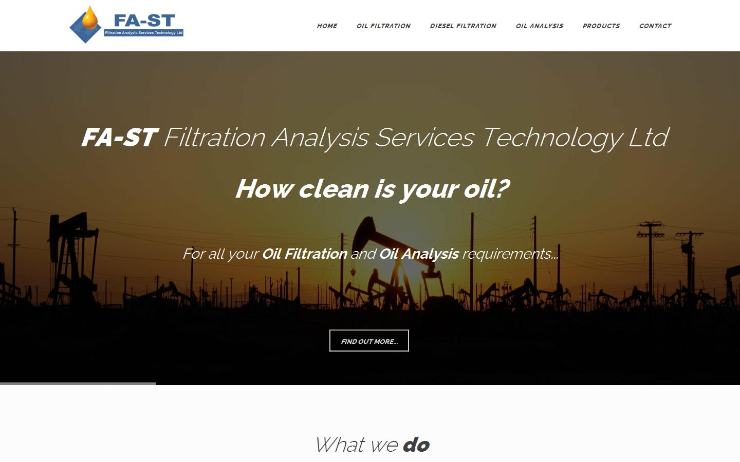 FA-ST Filtration Analysis Services Technology Ltd Website