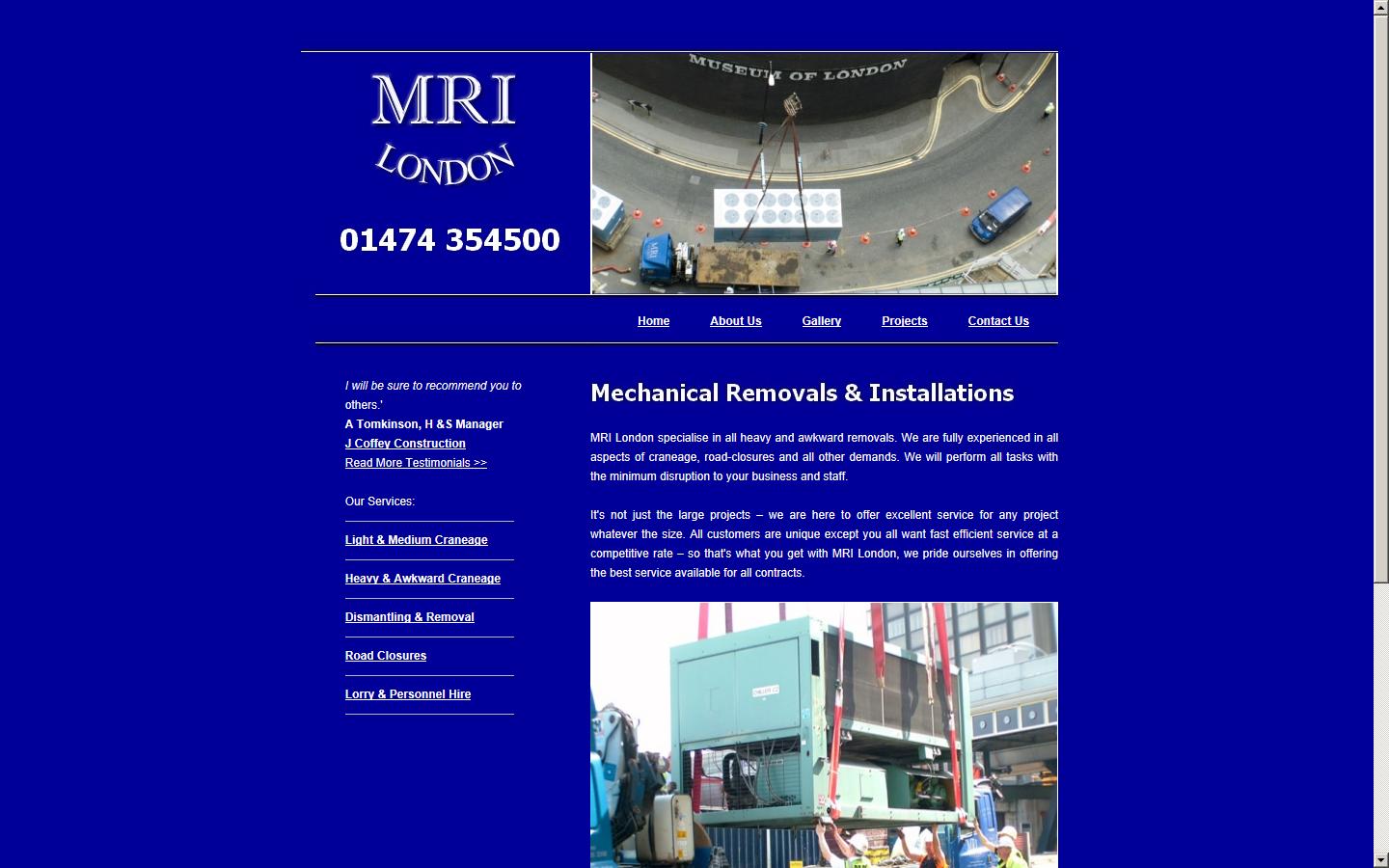 MRI (London) Website