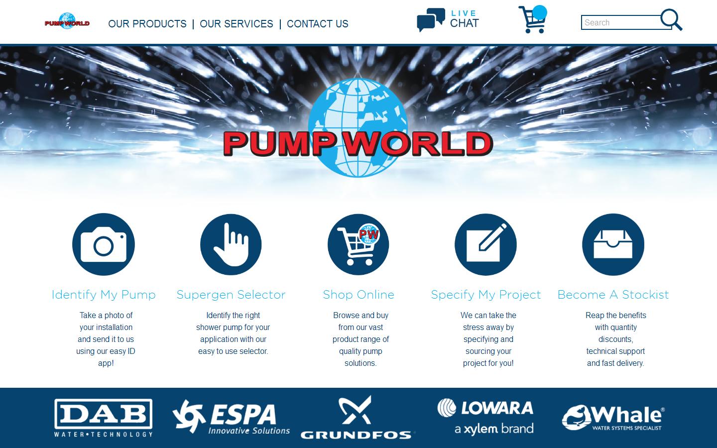 Pump World Ltd Website