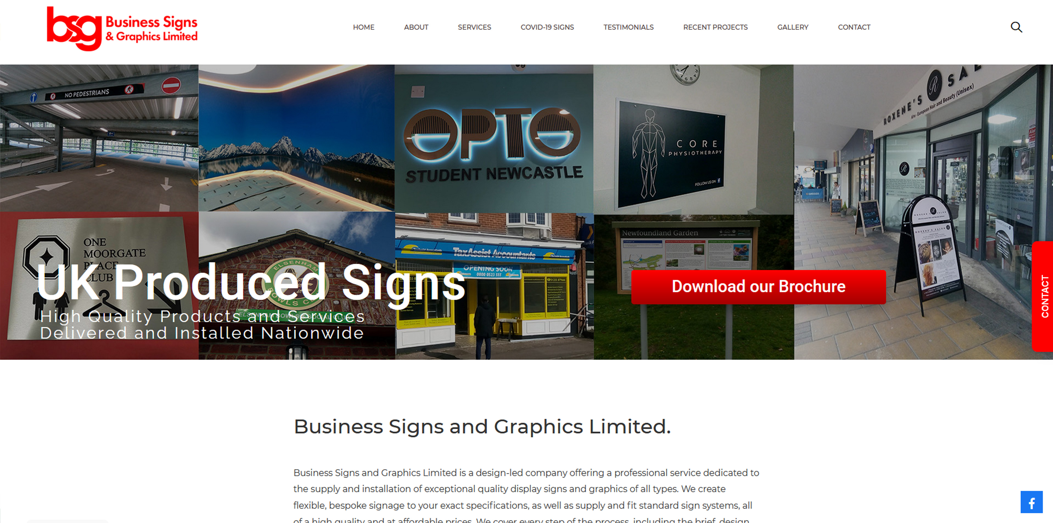 Business Signs & Graphics Ltd Website