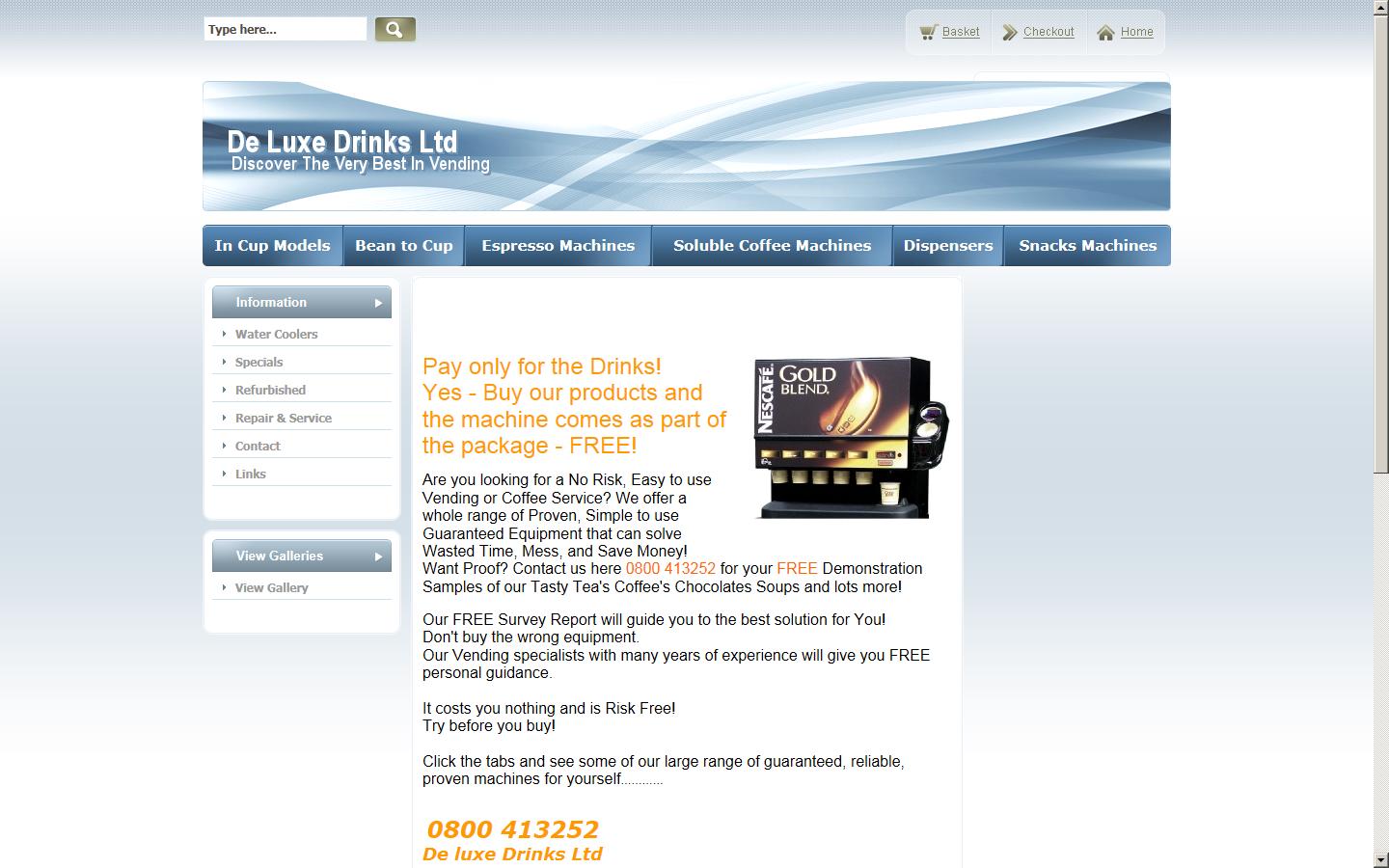 DeLuxe Drinks Ltd Website