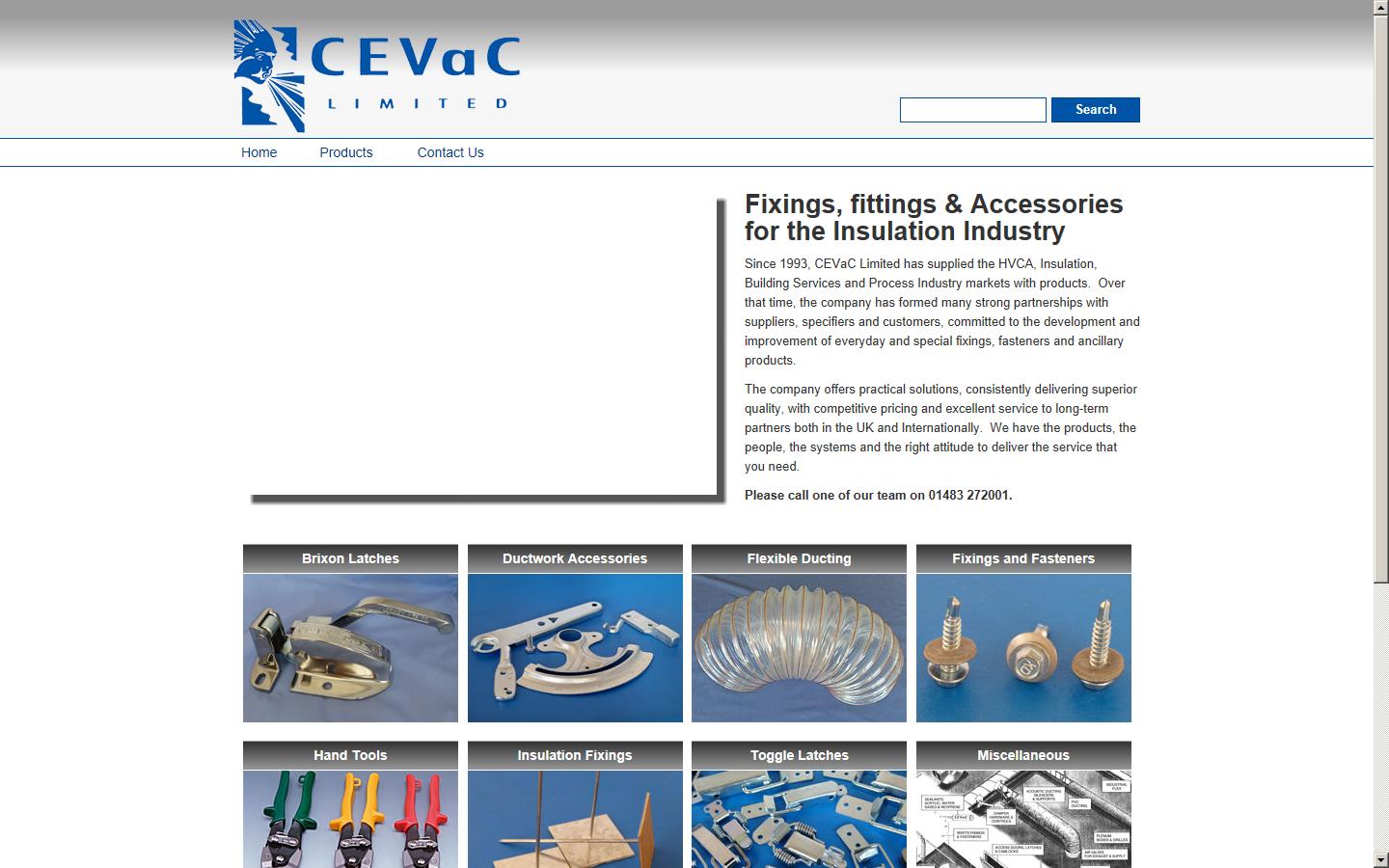 CEVaC Ltd Website