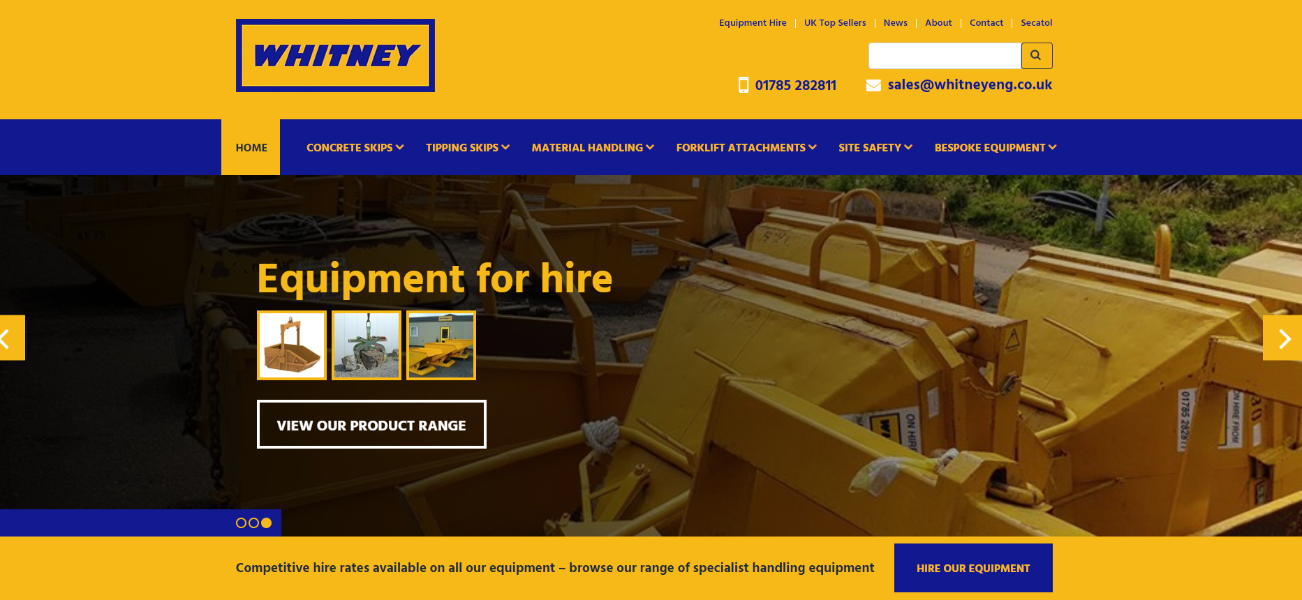 Whitney Engineering Ltd Website