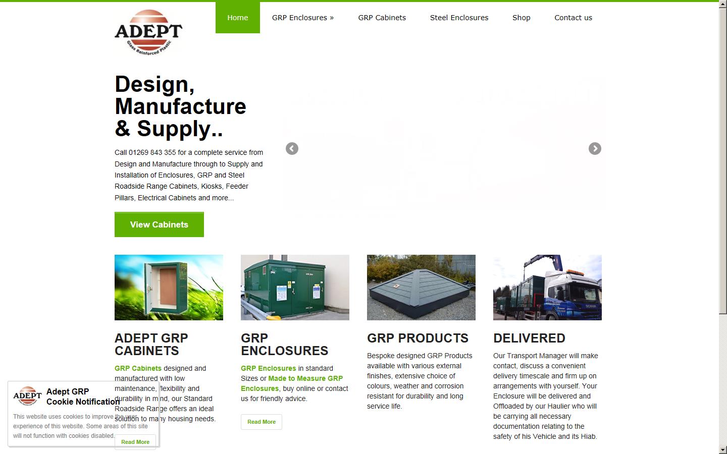 Adept GRP Ltd Website