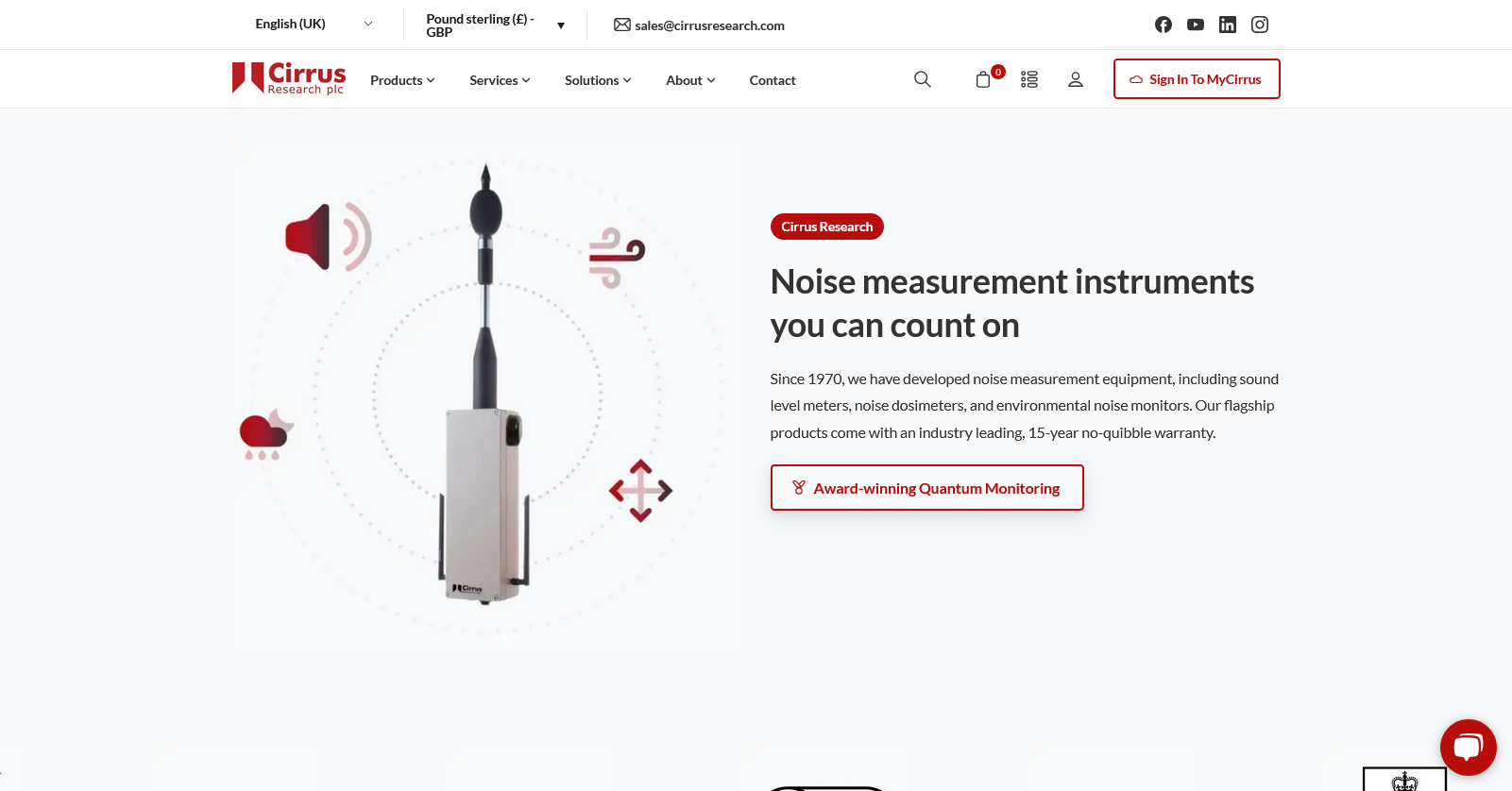 Cirrus Research plc Website