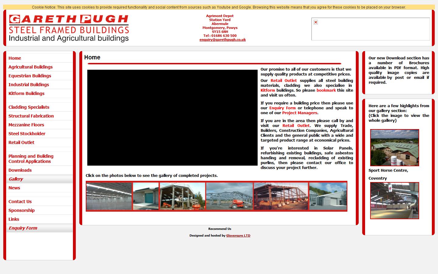 Gareth Pugh Steel Framed Buildings Website