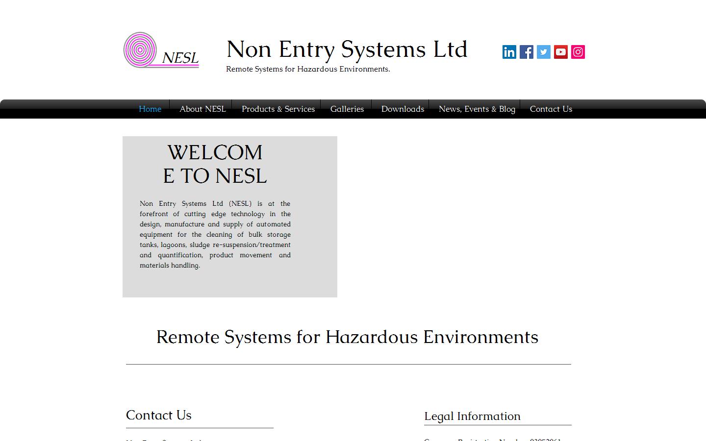 Non Entry Systems Ltd Website