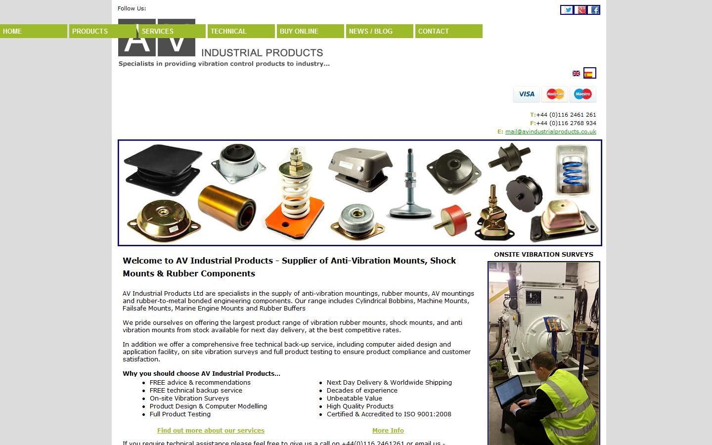 AV Industrial Products Ltd Website