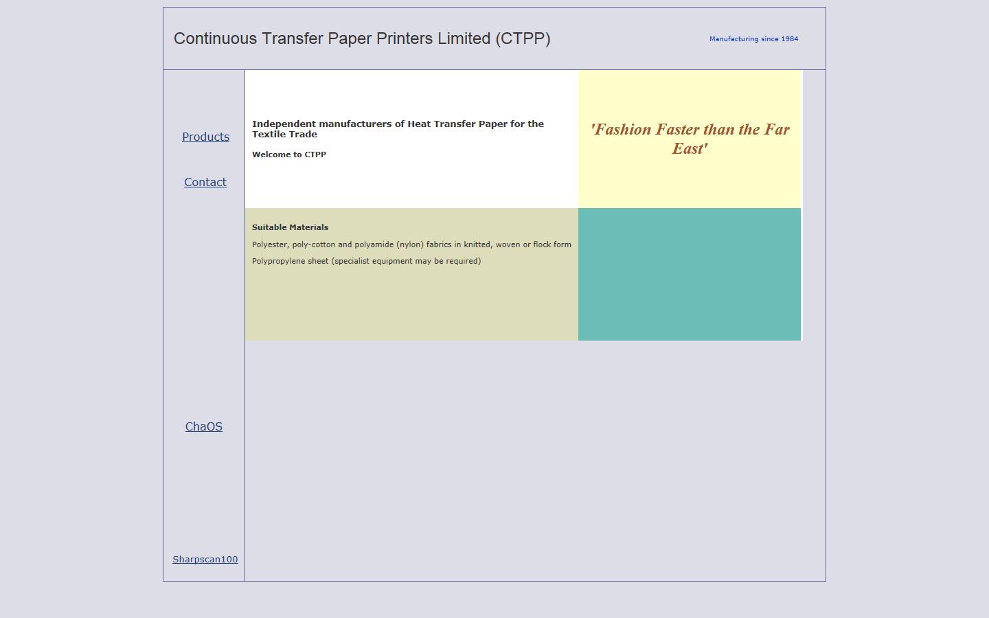 Continuous Transfer Paper Printers Ltd Website