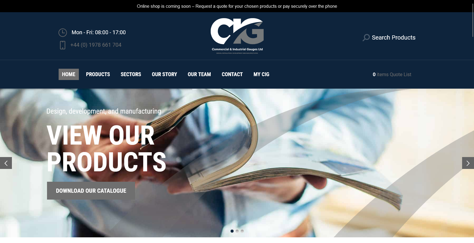 Commercial & Industrial Gauges Ltd Website