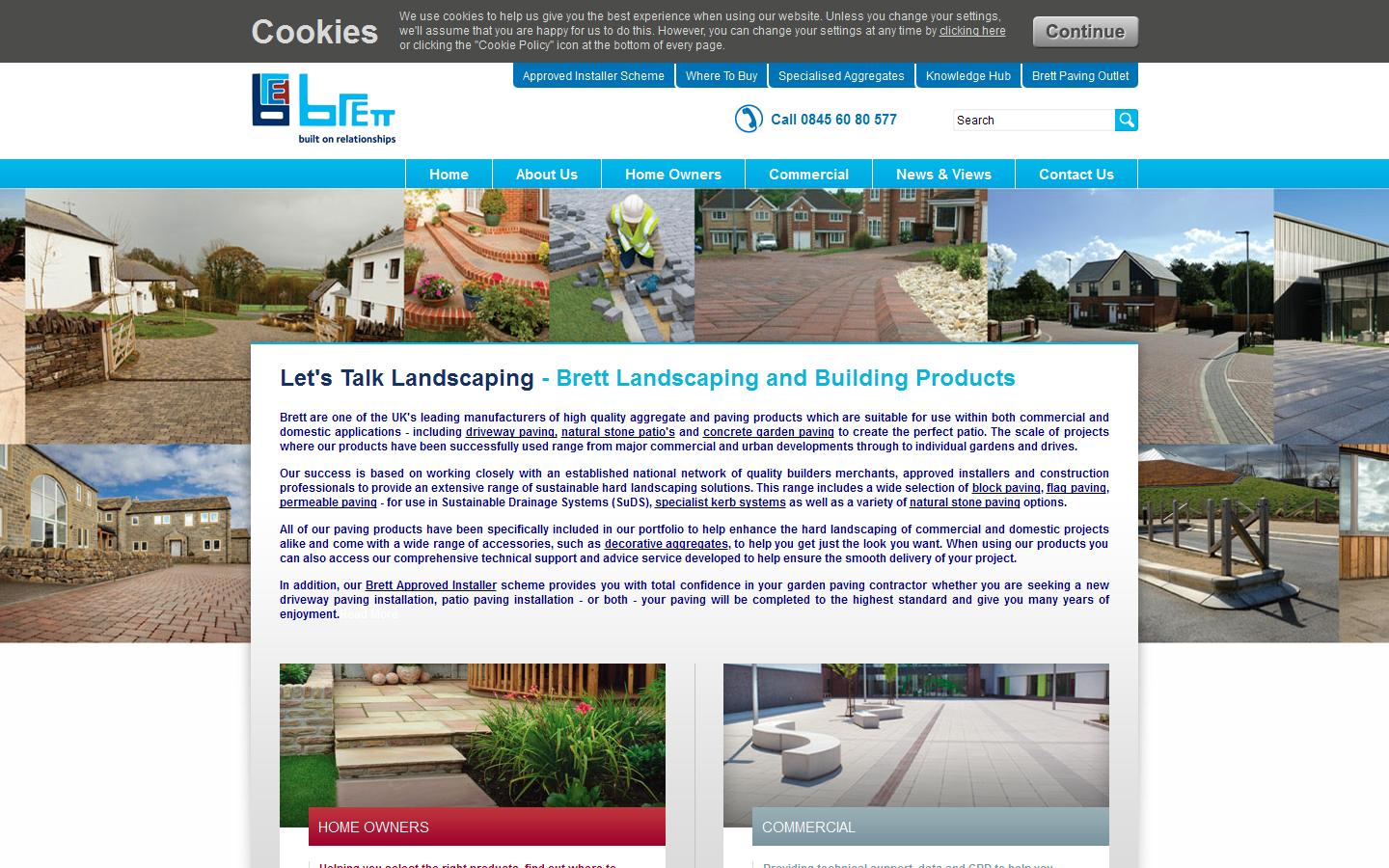 Brett Landscaping & Building Products Website