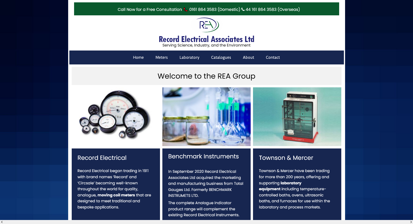 Record Electrical Associates Ltd Website