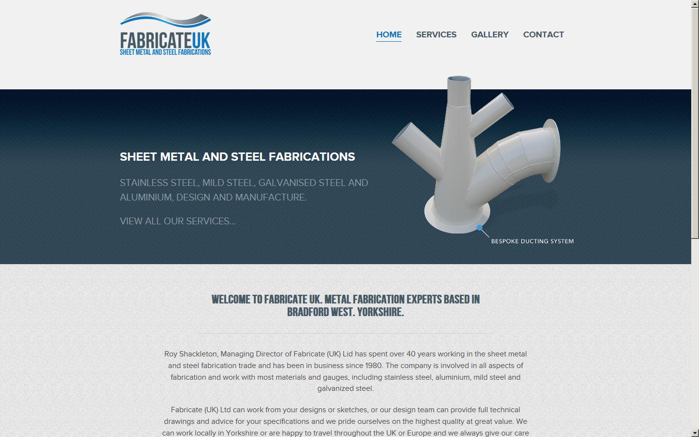 Fabricate (UK) Ltd Website