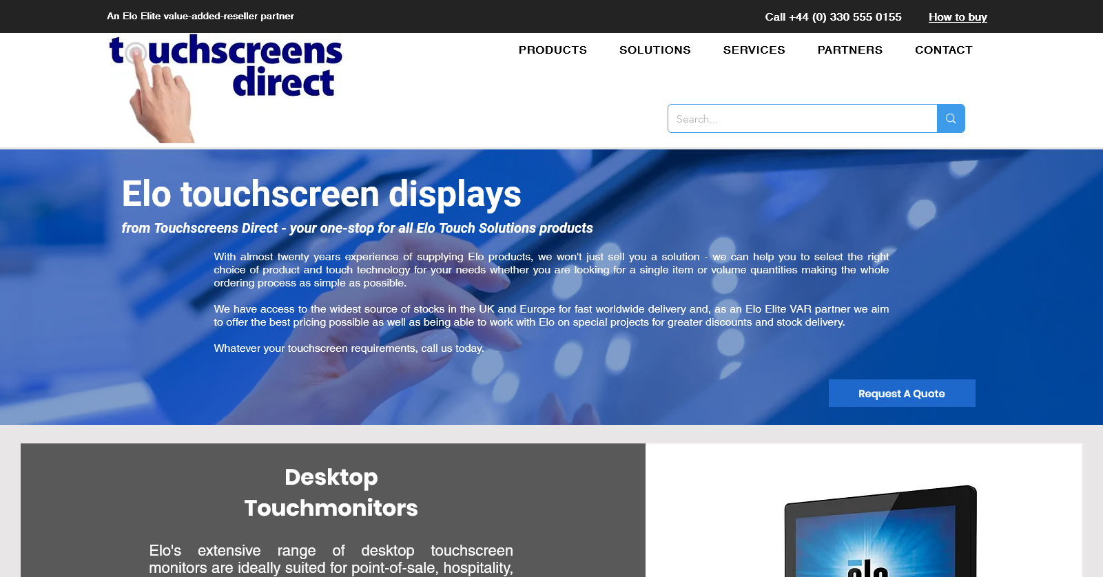 Touchscreens Direct Website