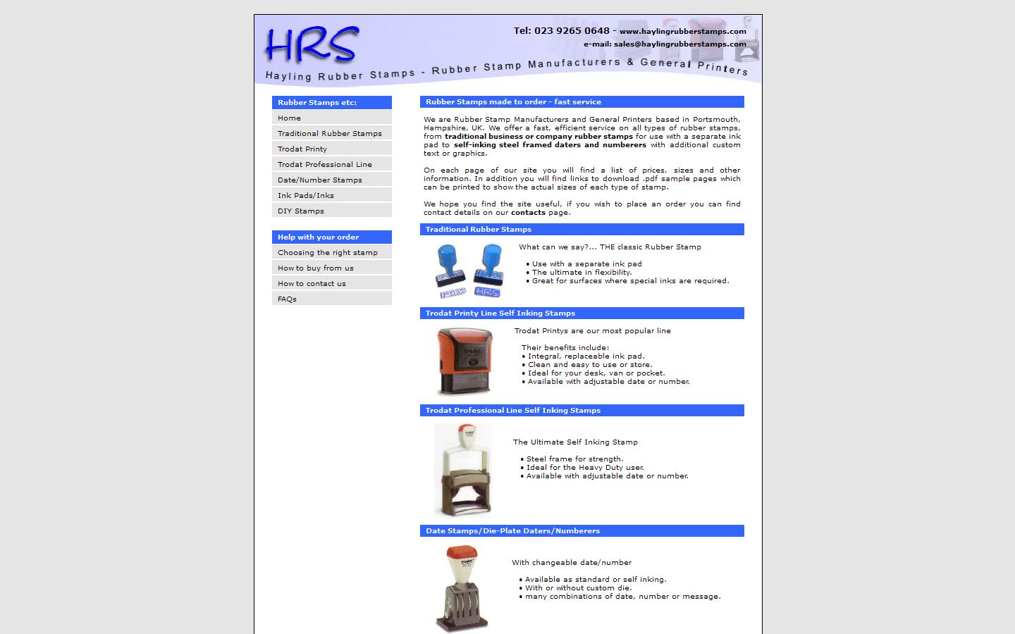 Hayling Rubber Stamps Website