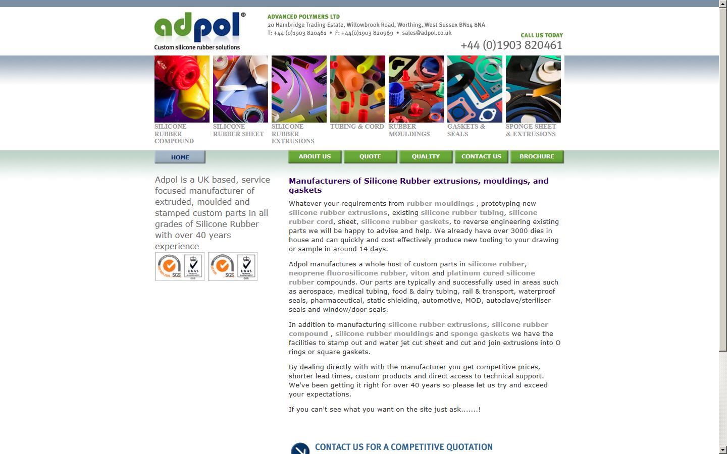 Adpol Silicon Rubber Website