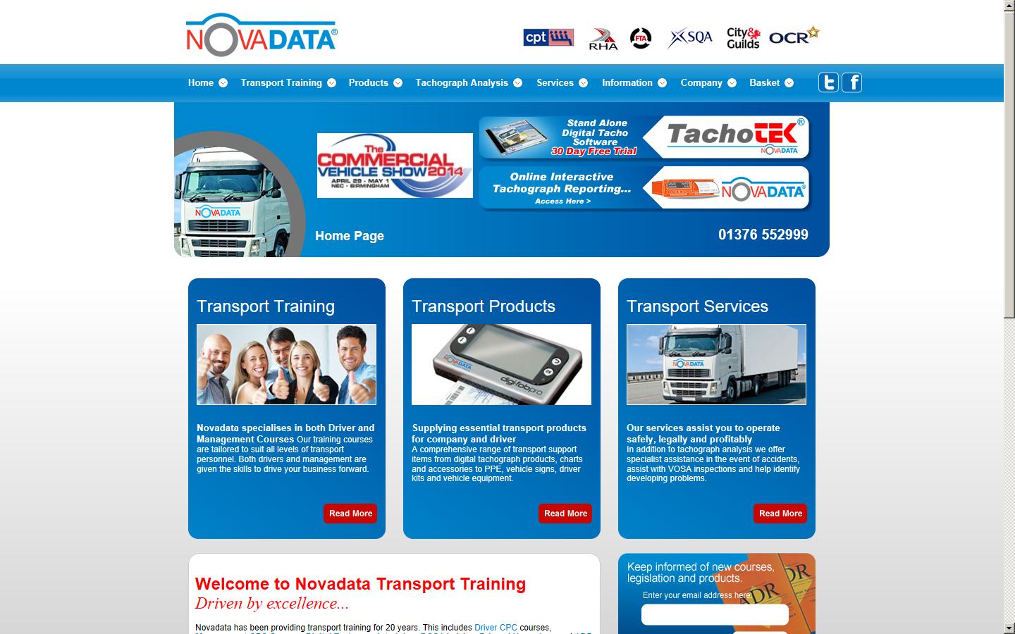 Novadata TAB Ltd Website