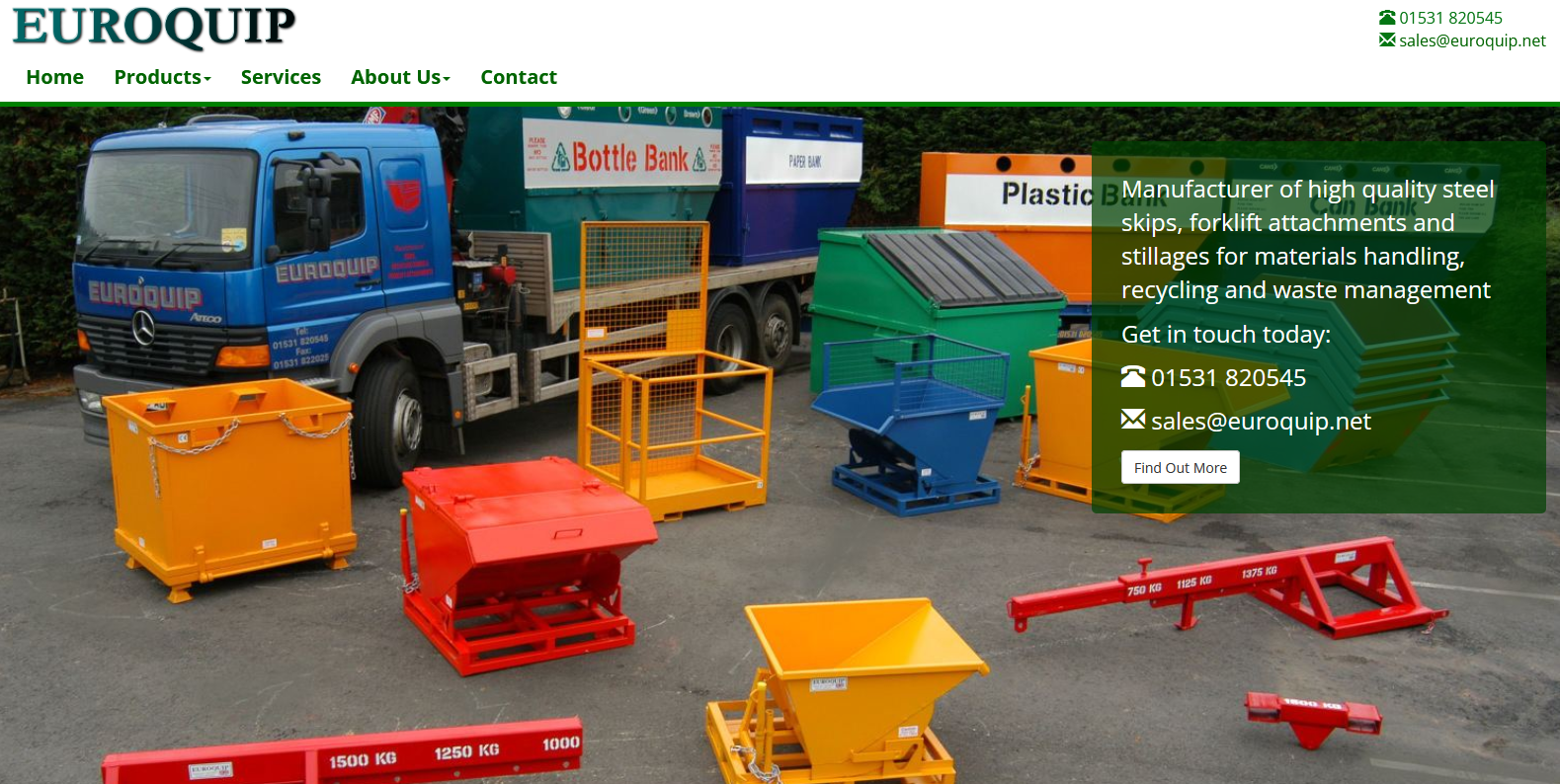 Euroquip Newent Limited Website